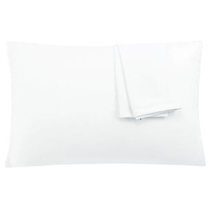 PiccoCasa - 2 Pcs King 20"x36" 1800 Series Soft Brushed Microf White